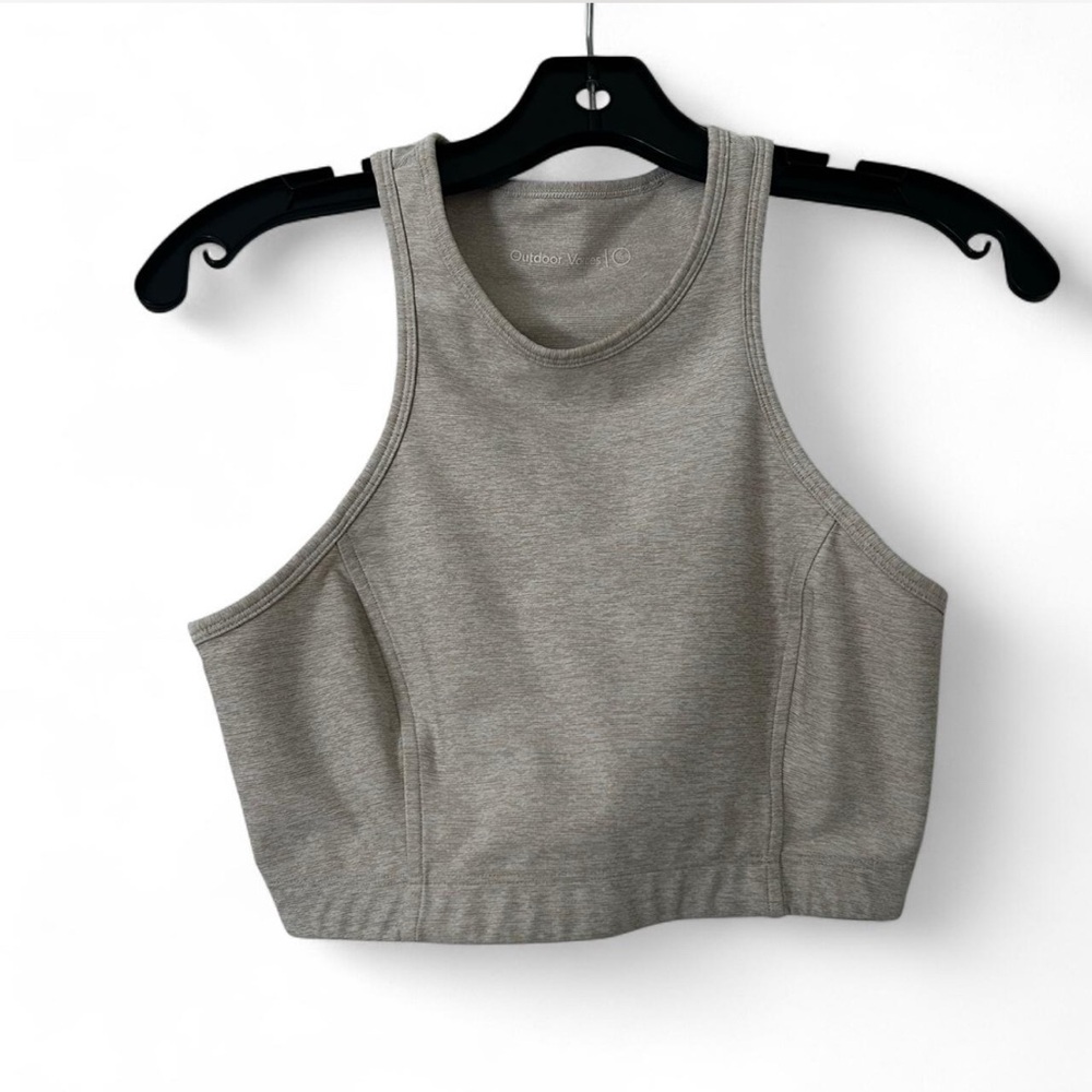 Outdoor Voices Athena Tan Crop Tank Top Size Small